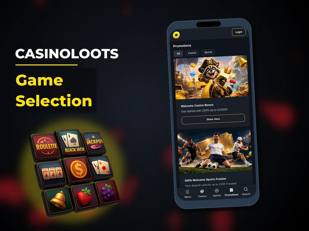 Casinoloots - Game Selection