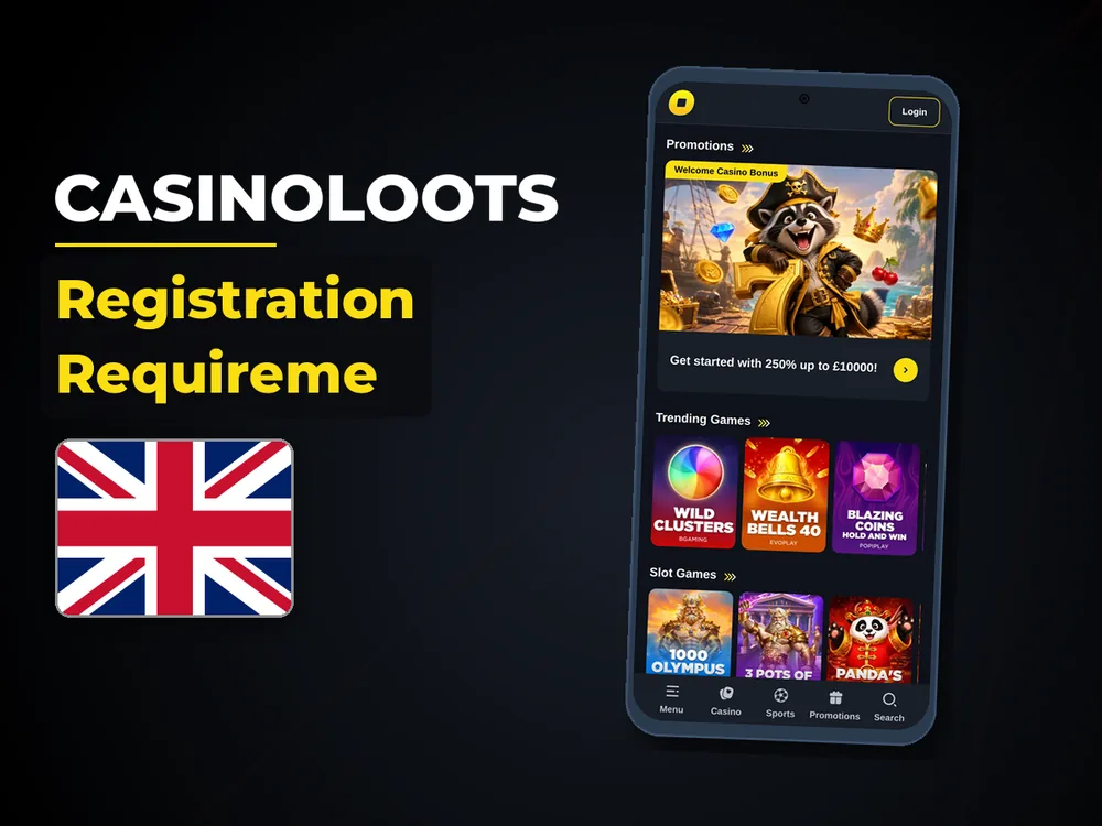Casinoloots - Registration Requireme