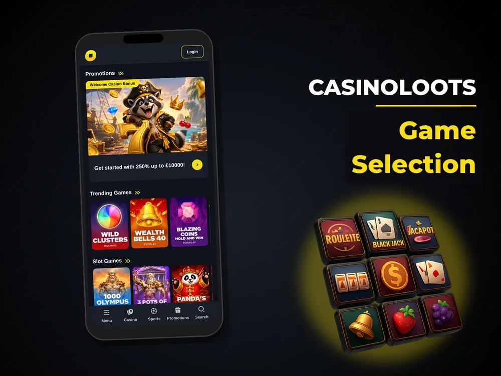 Casinoloots - Game Selection
